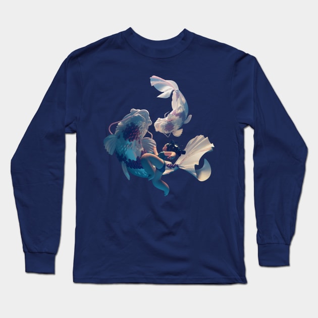 Koi Dance Long Sleeve T-Shirt by Tck